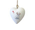 Clumber Spaniel Ceramic Heart Bauble